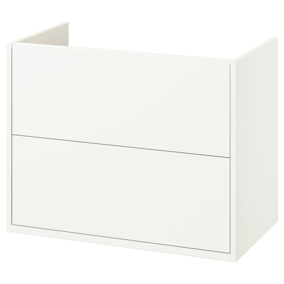 Lavabo Dolabı, Beyaz, 80x48x63 cm, 2 Çekmeceli