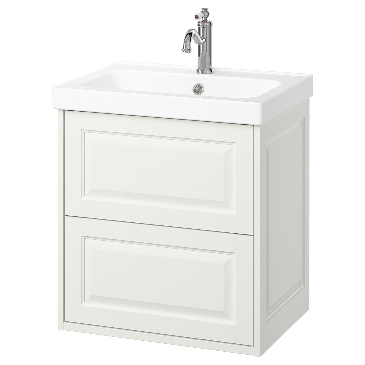 Lavabo Dolabı Kombinasyonu, Beyaz, 62x49x69 cm, Bataryalı