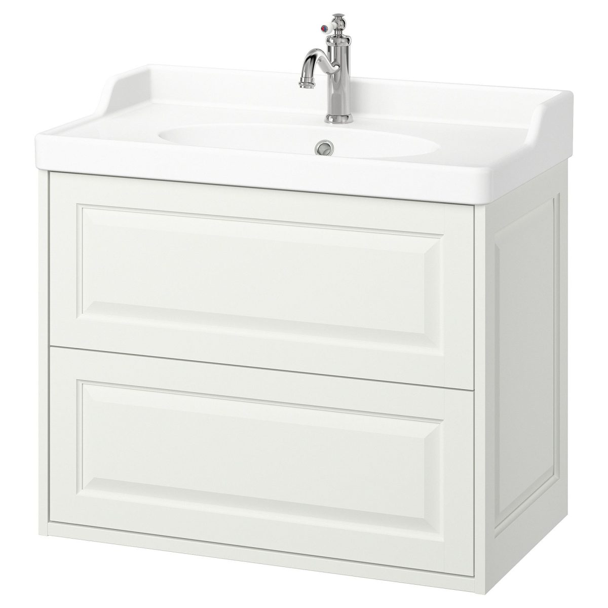 Lavabo Dolabı Kombinasyonu, Beyaz, 82x49x74 cm, Bataryalı