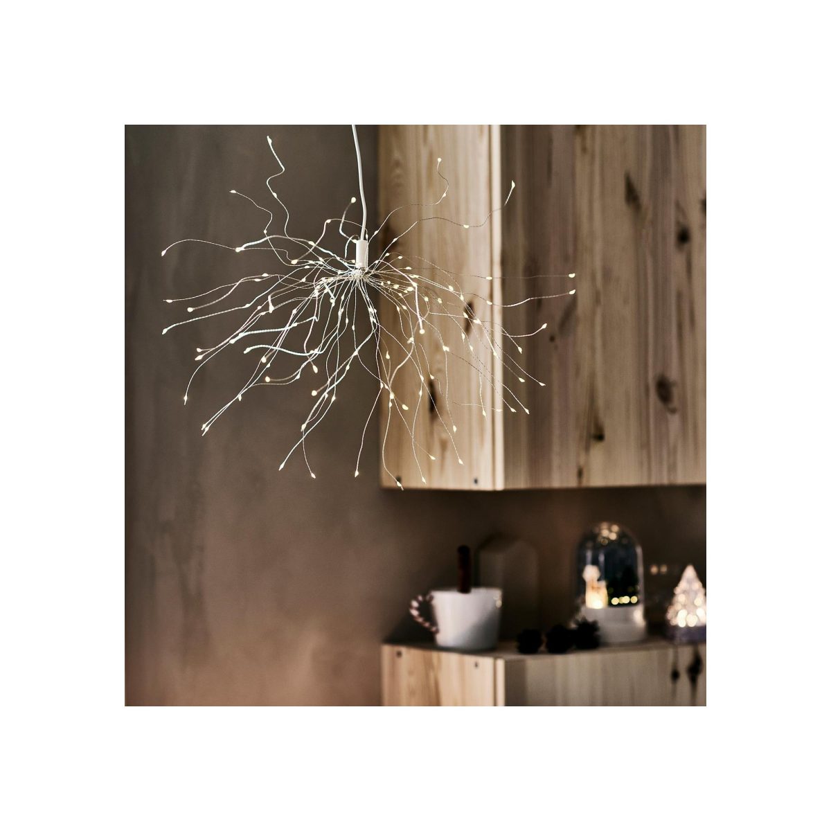 LED Sarkıt Lamba, Beyaz, 56 cm, Pilli – 4. görsel