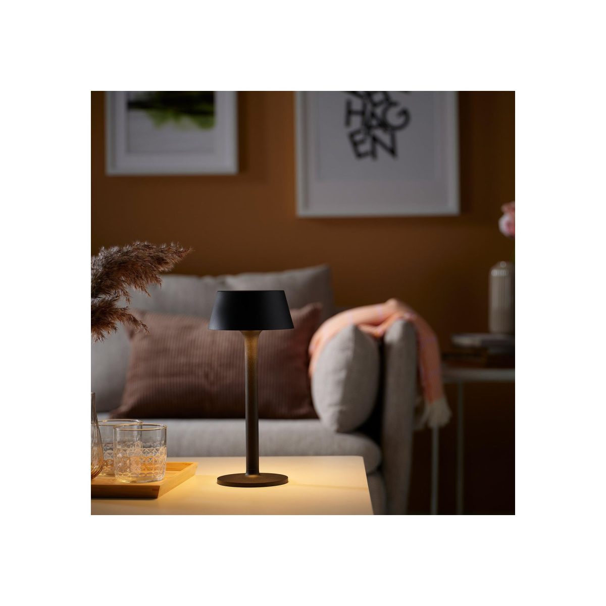 LED'li Dekoratif Aydınlatma, Siyah, 29 cm – 2. görsel