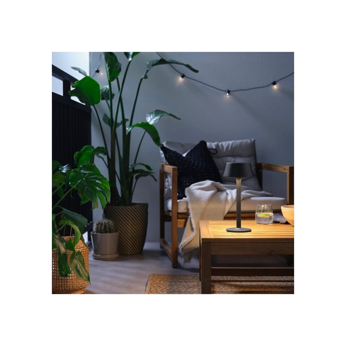 LED'li Dekoratif Aydınlatma, Siyah, 29 cm – 3. görsel