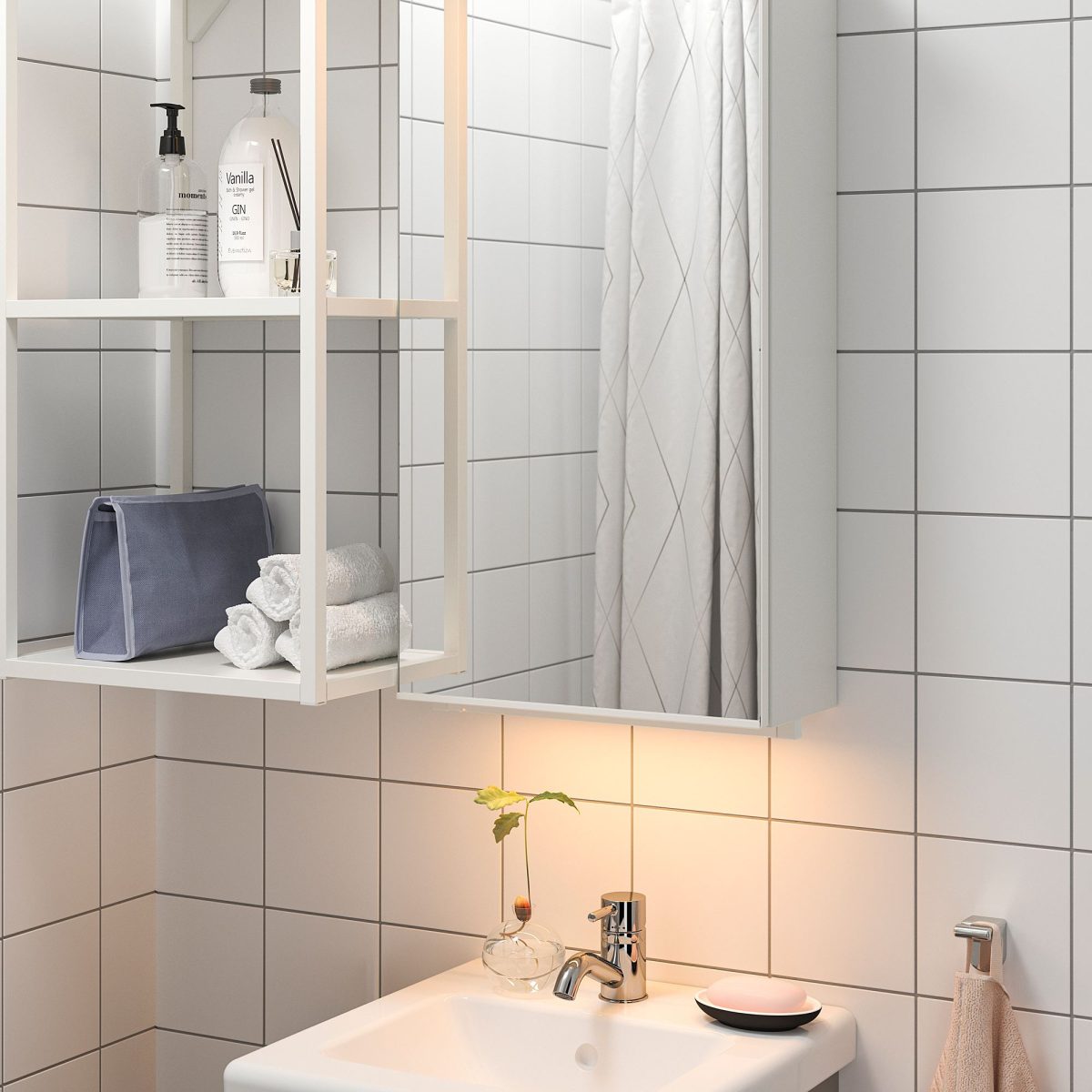 LED'li Dolap Aydınlatması, Beyaz, 40 cm – 4. görsel