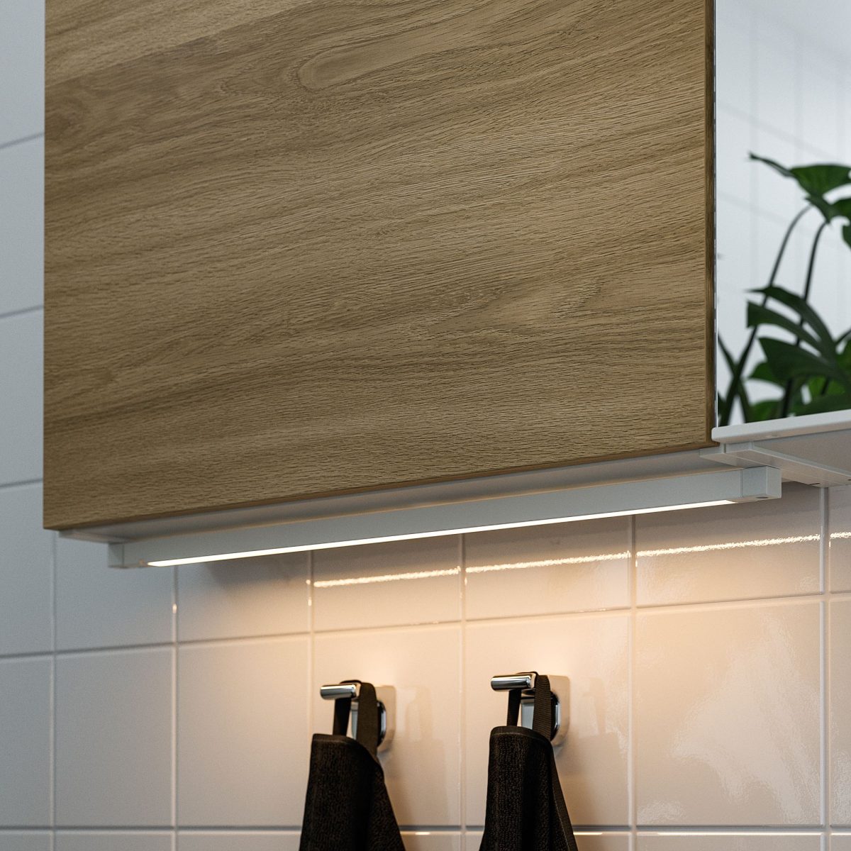 LED'li Dolap Aydınlatması, Beyaz, 60 cm – 2. görsel
