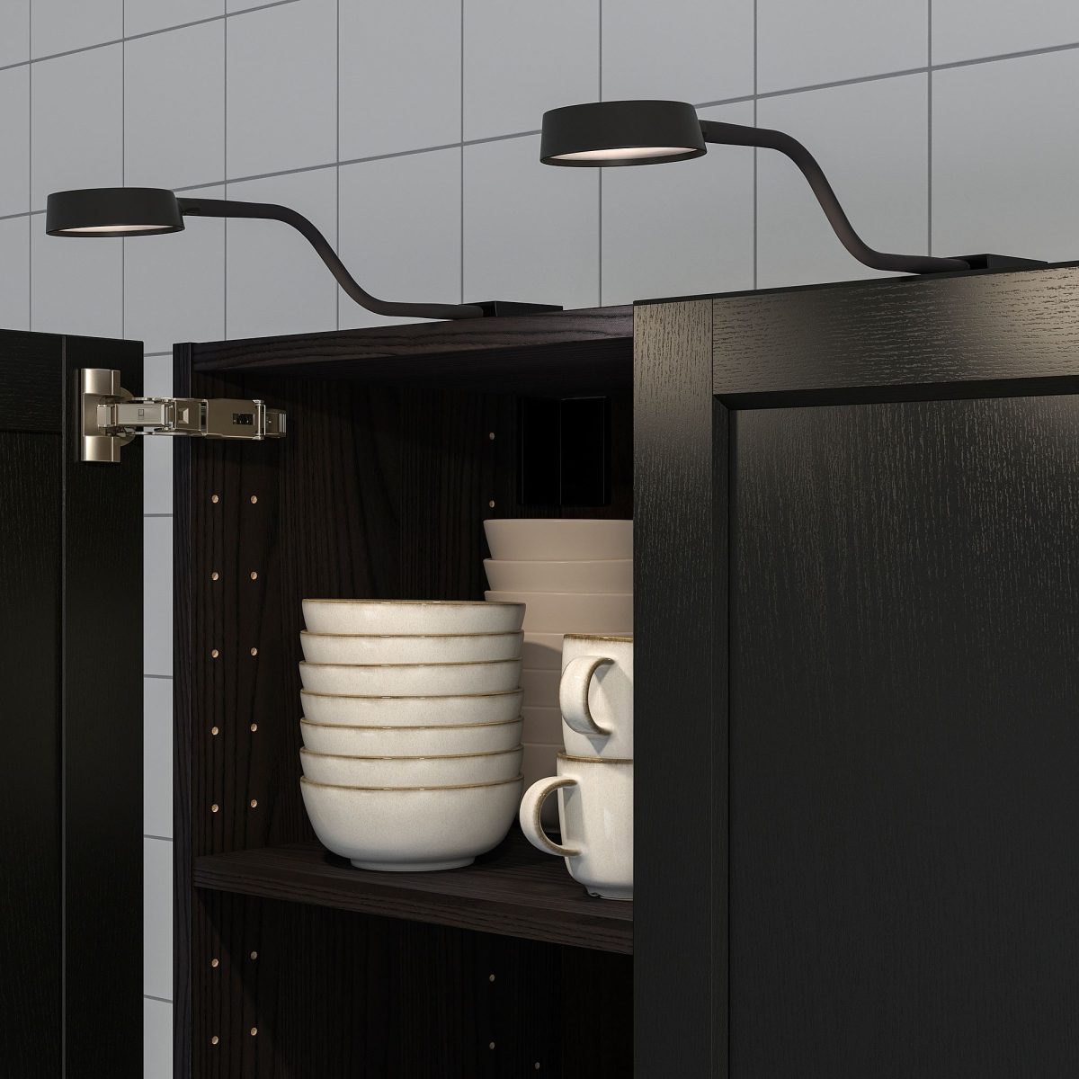 LED'li Dolap Aydınlatması, Siyah, 120 lm – 3. görsel