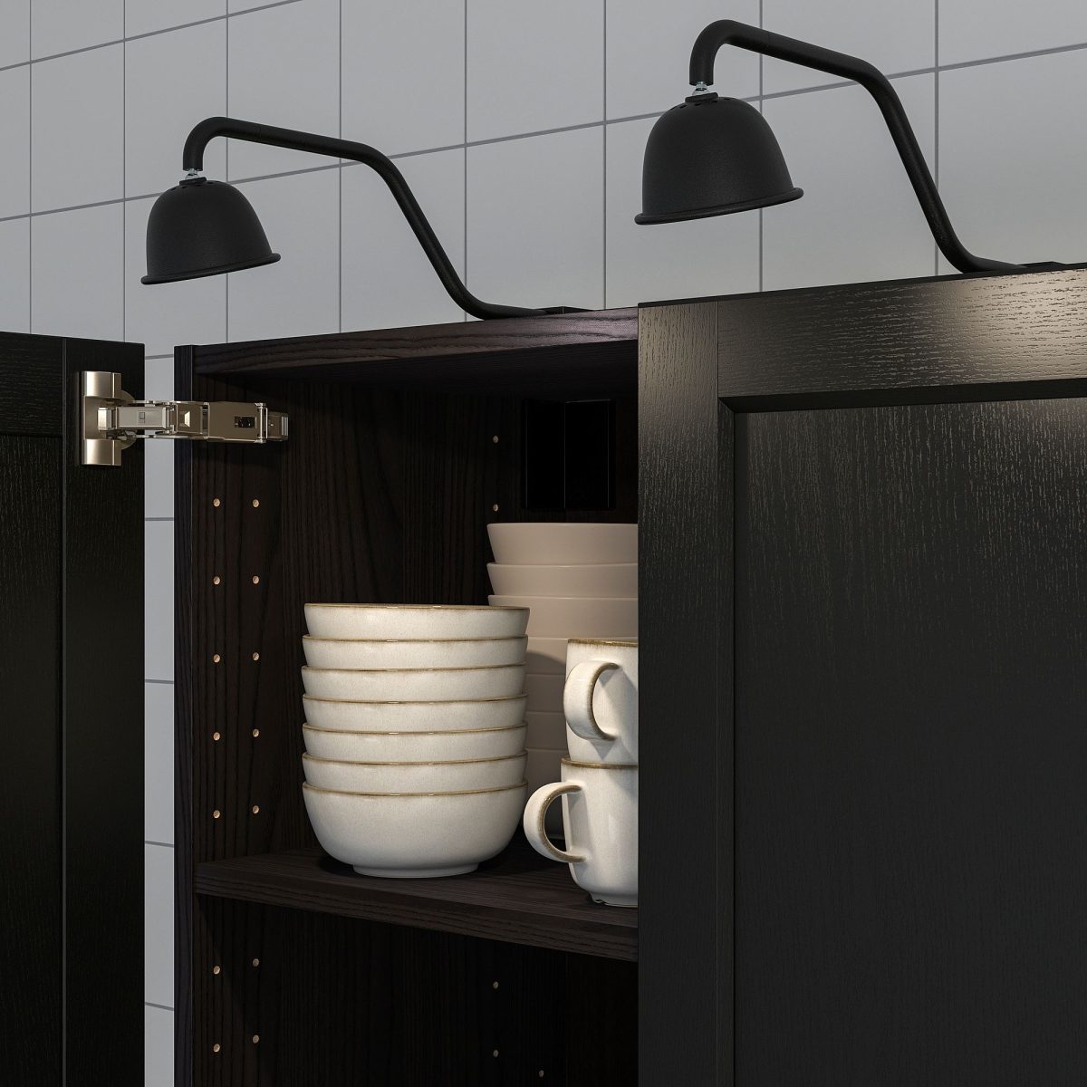 LED'li Dolap Aydınlatması, Siyah, 130 lm – 4. görsel