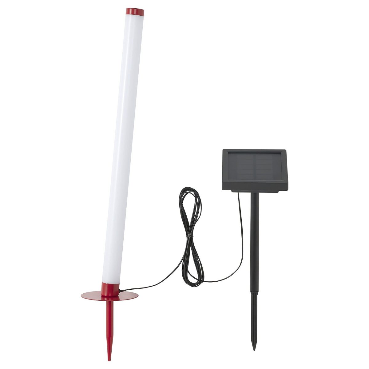 LED'li Güneş Enerjili Aydınlatma, Kırmızı, 45 cm