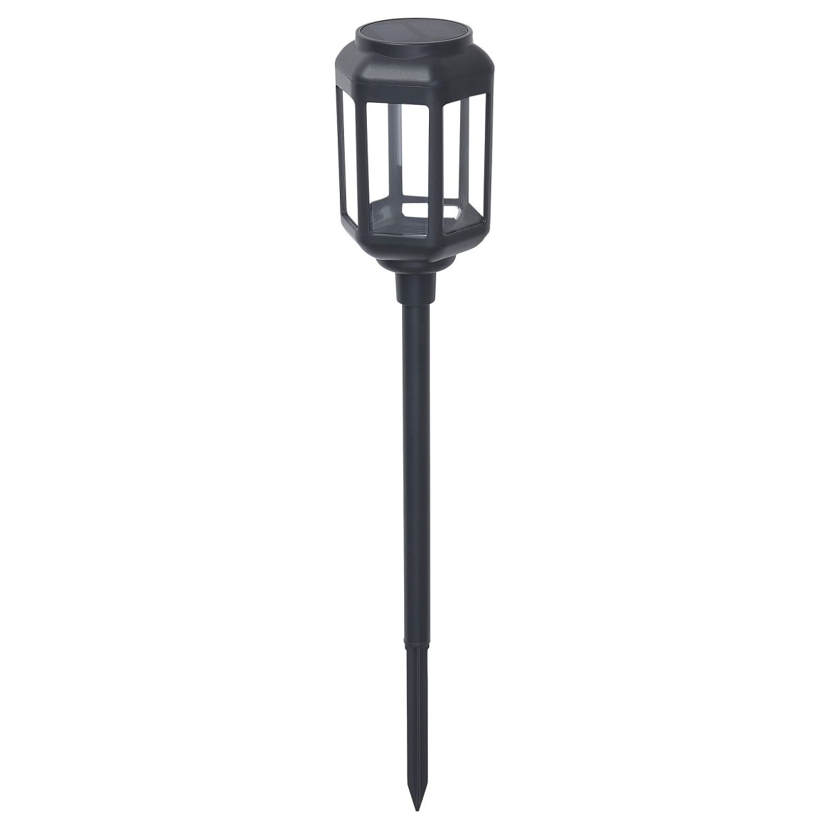 LED'li Güneş Enerjili Aydınlatma, Şeffaf Siyah, 41 cm