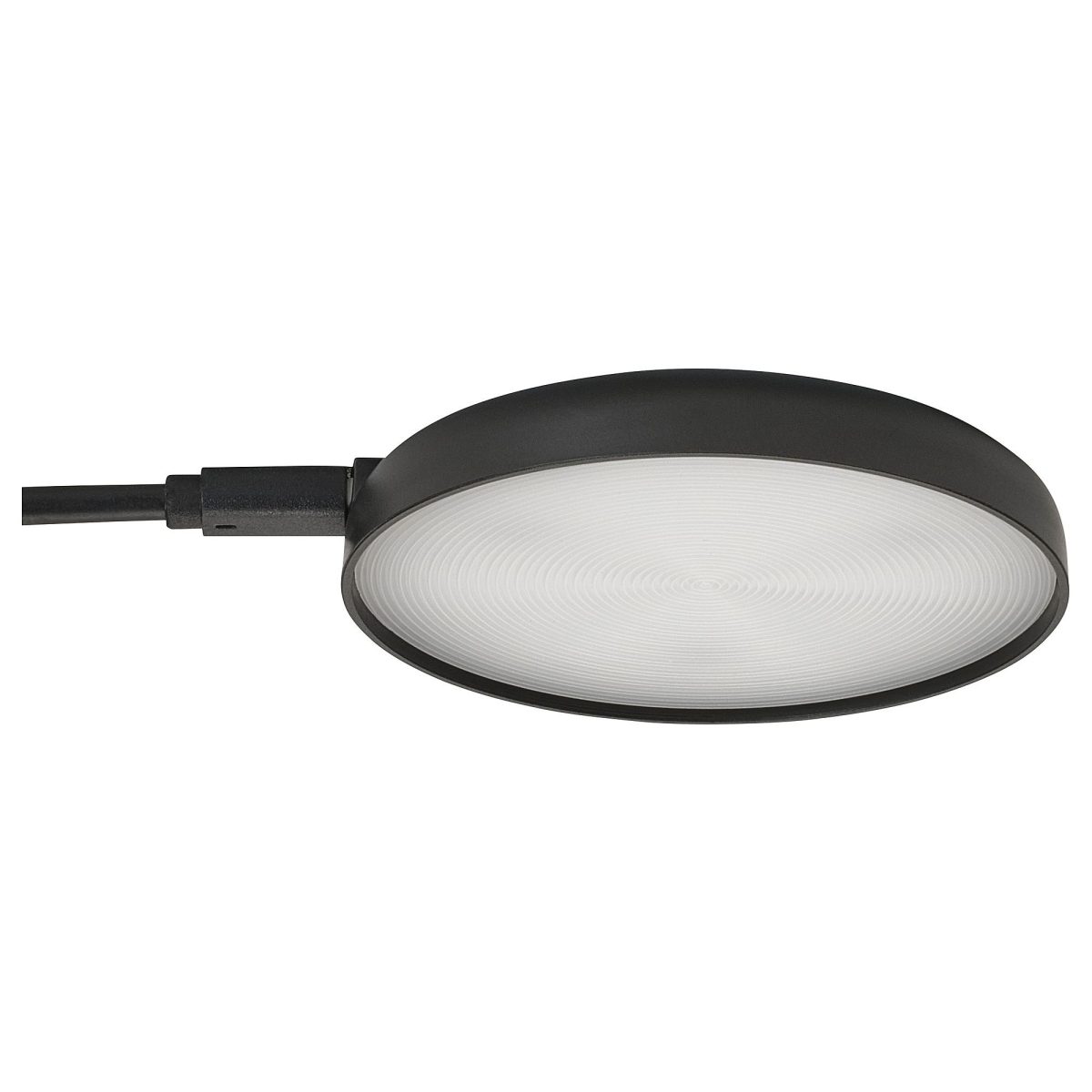 LED'li Spot Lamba, Siyah, 6x1 cm