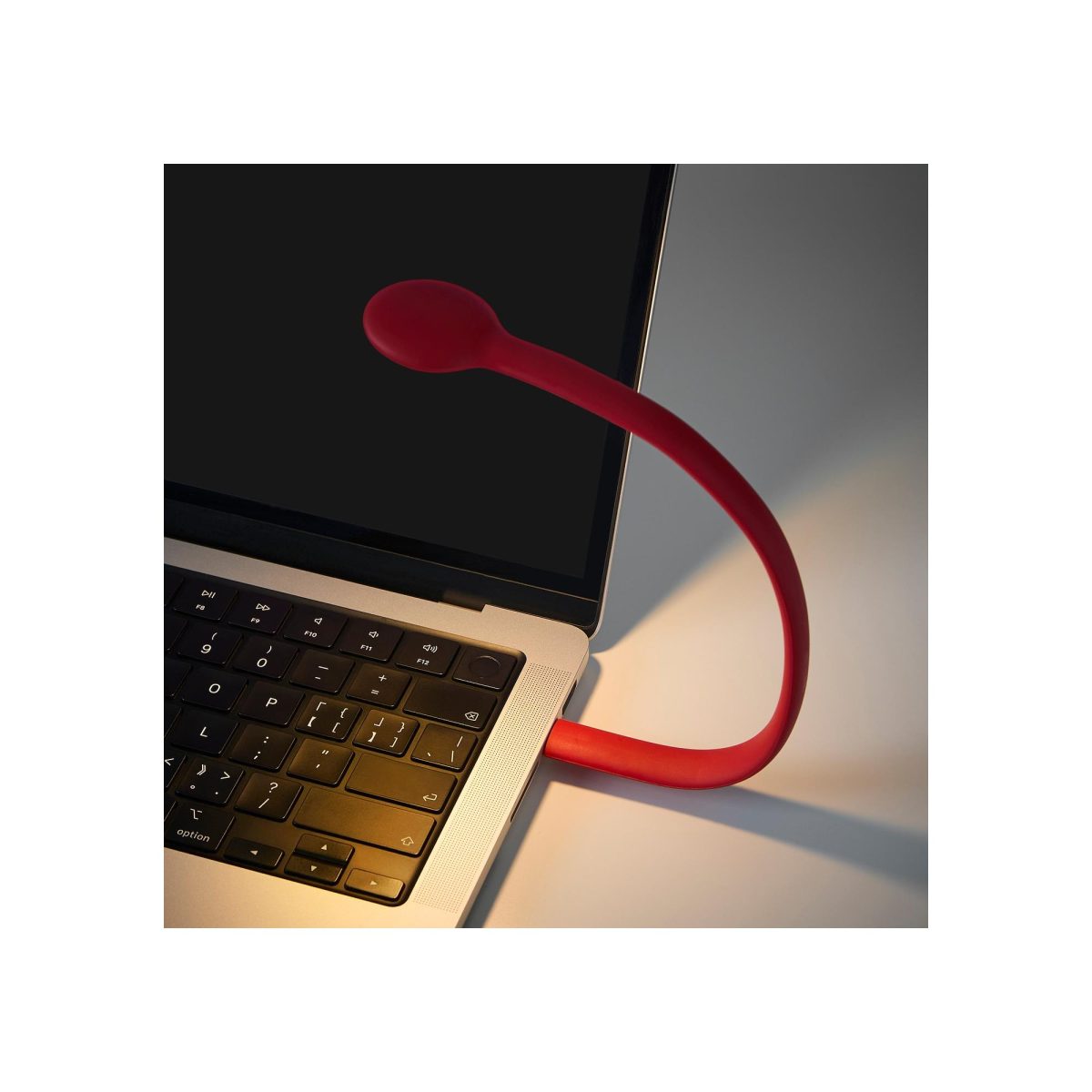 LED'li USB Lamba, Kırmızı, 30 cm – 2. görsel