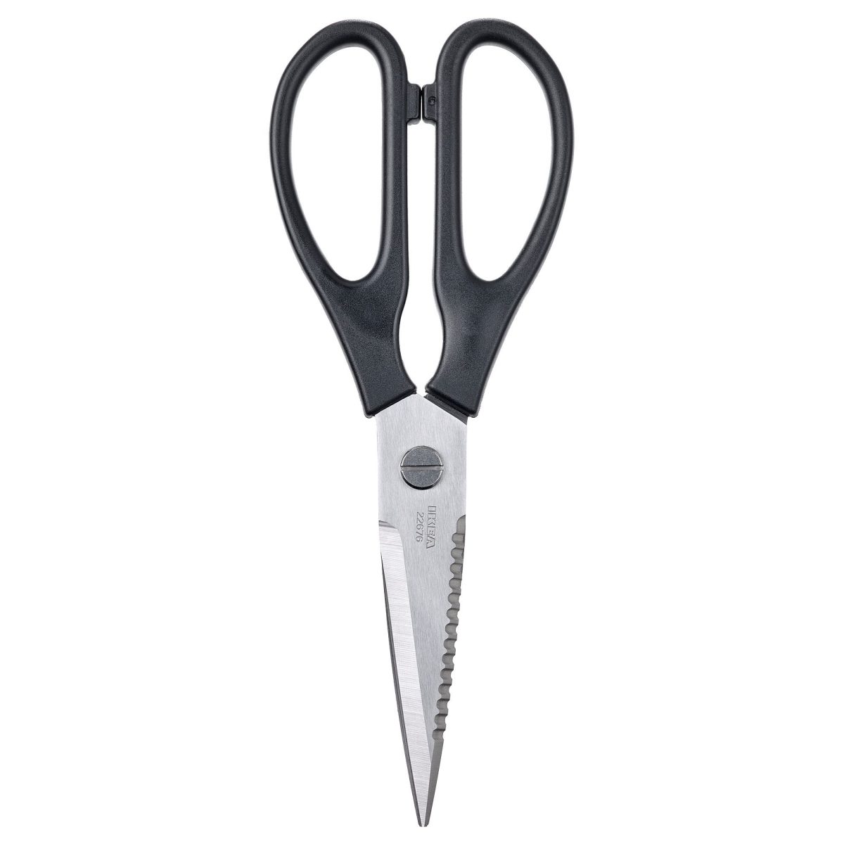 Mutfak Makası, Paslanmaz Çelik-Siyah, 22 cm