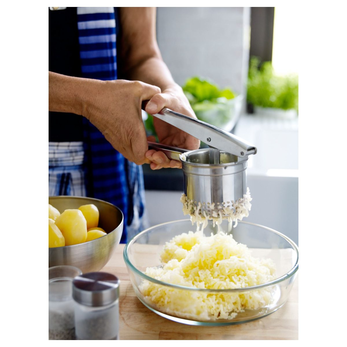 Patates Ezici, Paslanmaz Çelik, 24,5 cm – 4. görsel