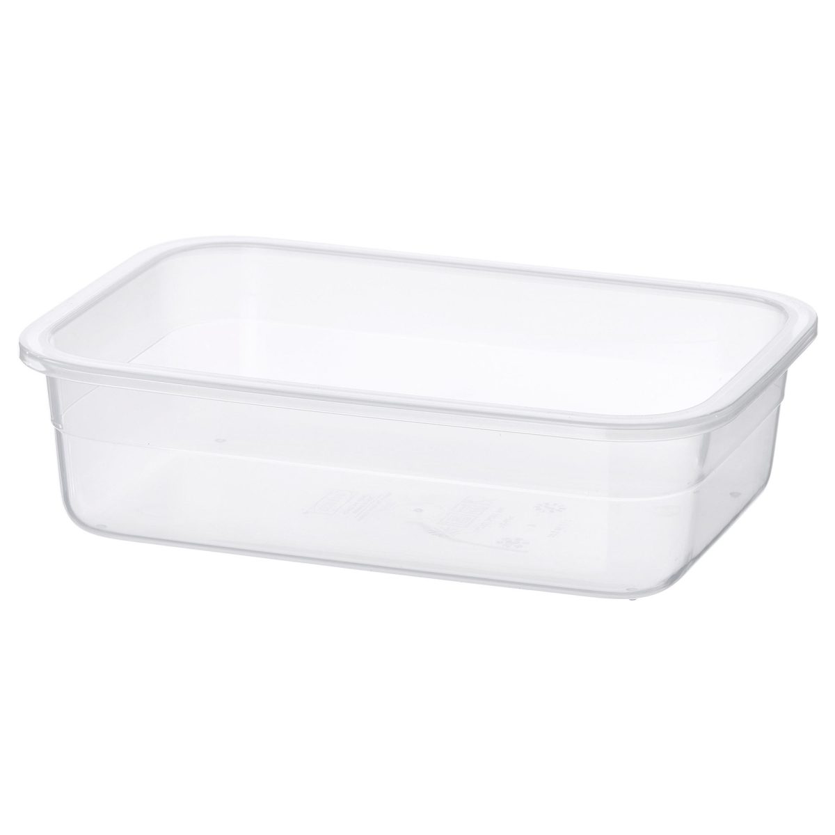 Plastik Saklama Kabı, 1 lt, Dikdörtgen