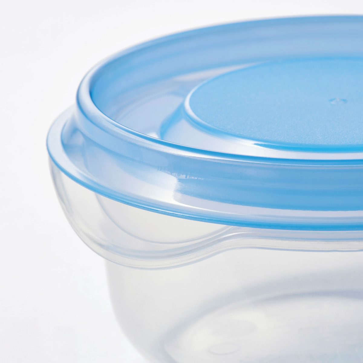 Plastik Saklama Kabı Seti, Şeffaf-Mavi, 70 ml, 3 Parça – 4. görsel