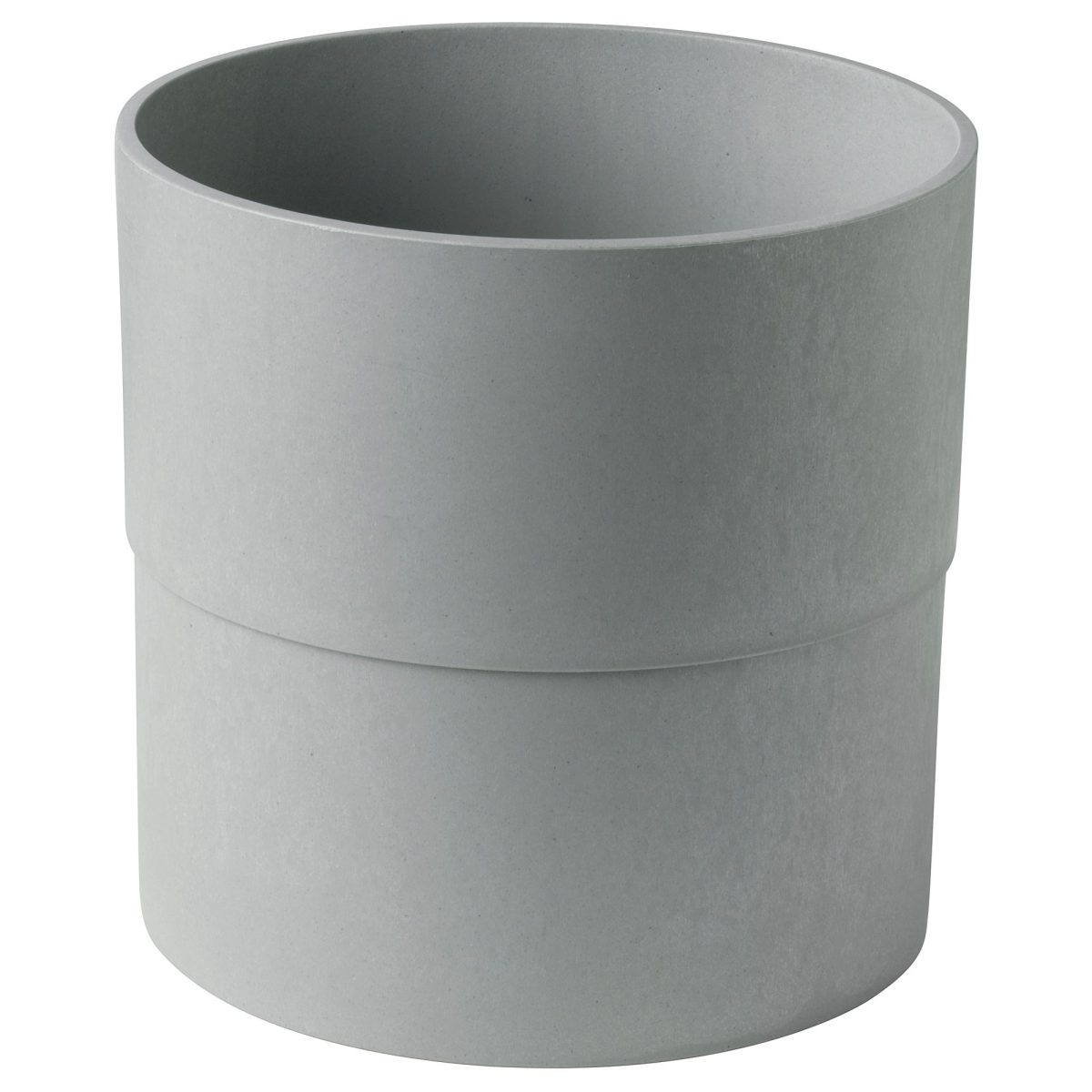 Plastik Saksı, Gri, 24 cm