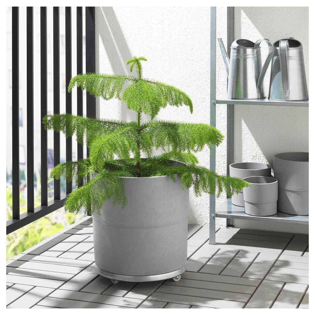 Plastik Saksı, Gri, 32 cm – 2. görsel