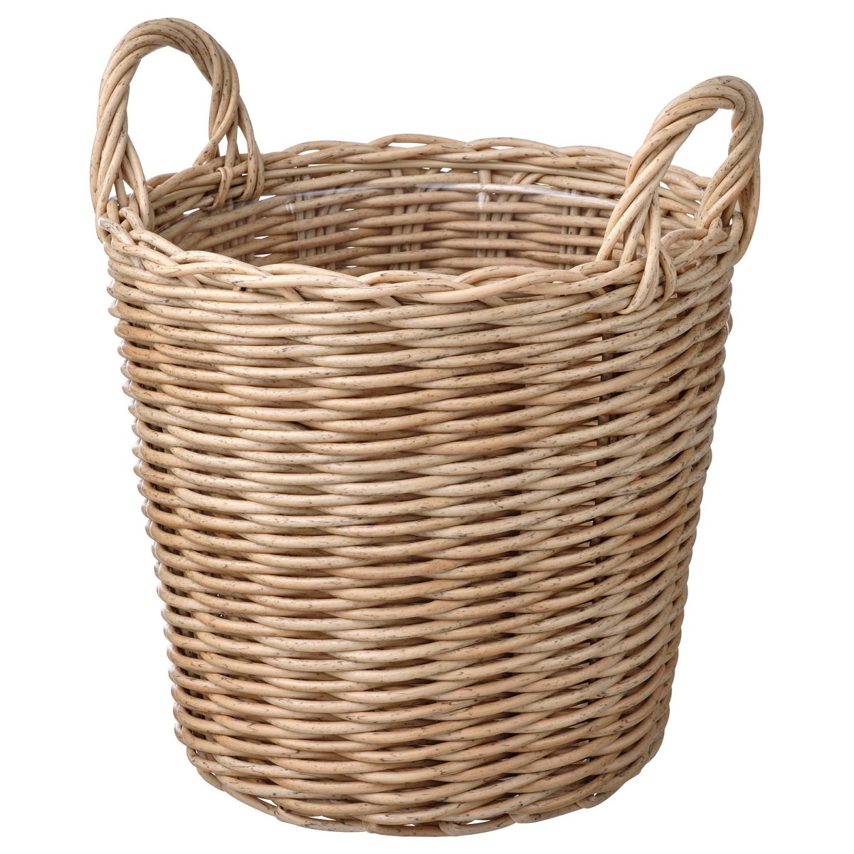Plastik Saksı, Kahverengi, 24 cm, Dış Mekan için Uygundur