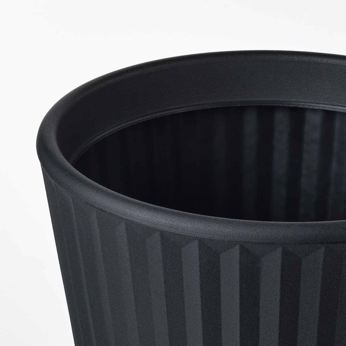 Plastik Saksı, Koyu Gri, 32 cm, Dış Mekanda Kullanmak için Uygundur – 2. görsel