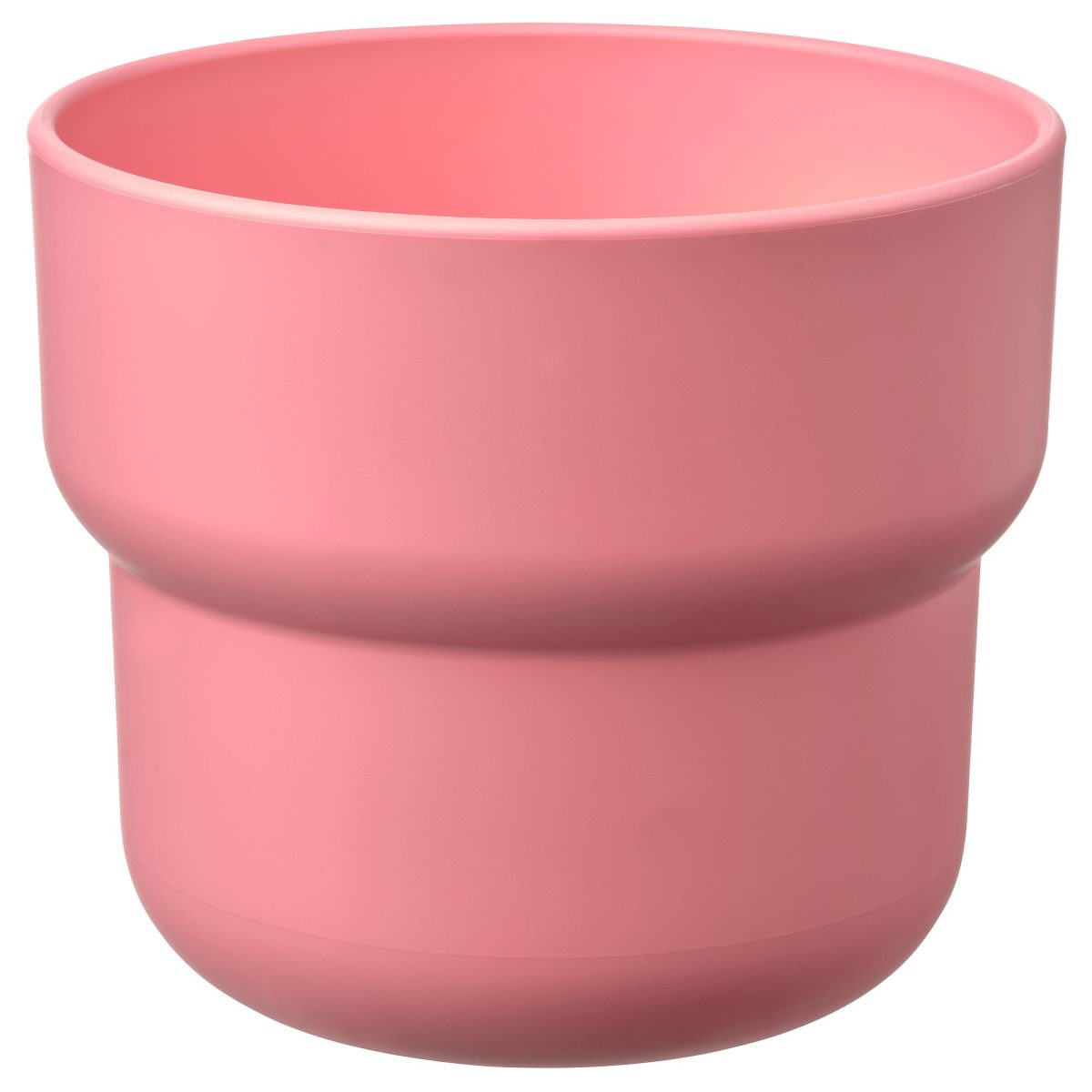Plastik Saksı, Pembe, 12 cm, İç/Dış Mekan