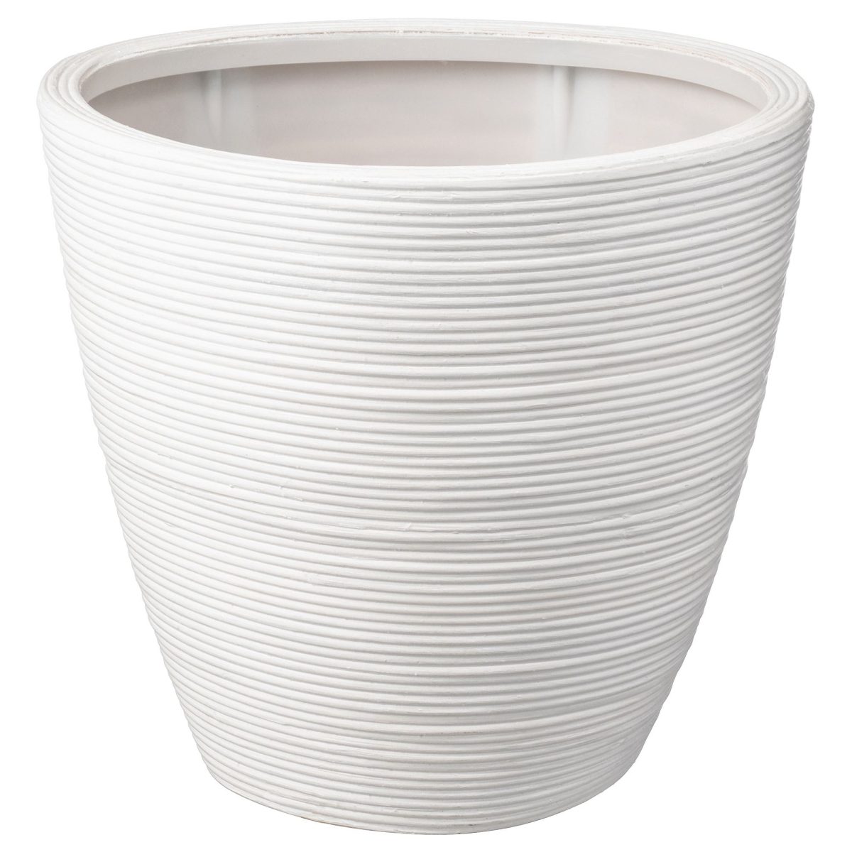 Plastik Saksı, Rattan, 24 cm