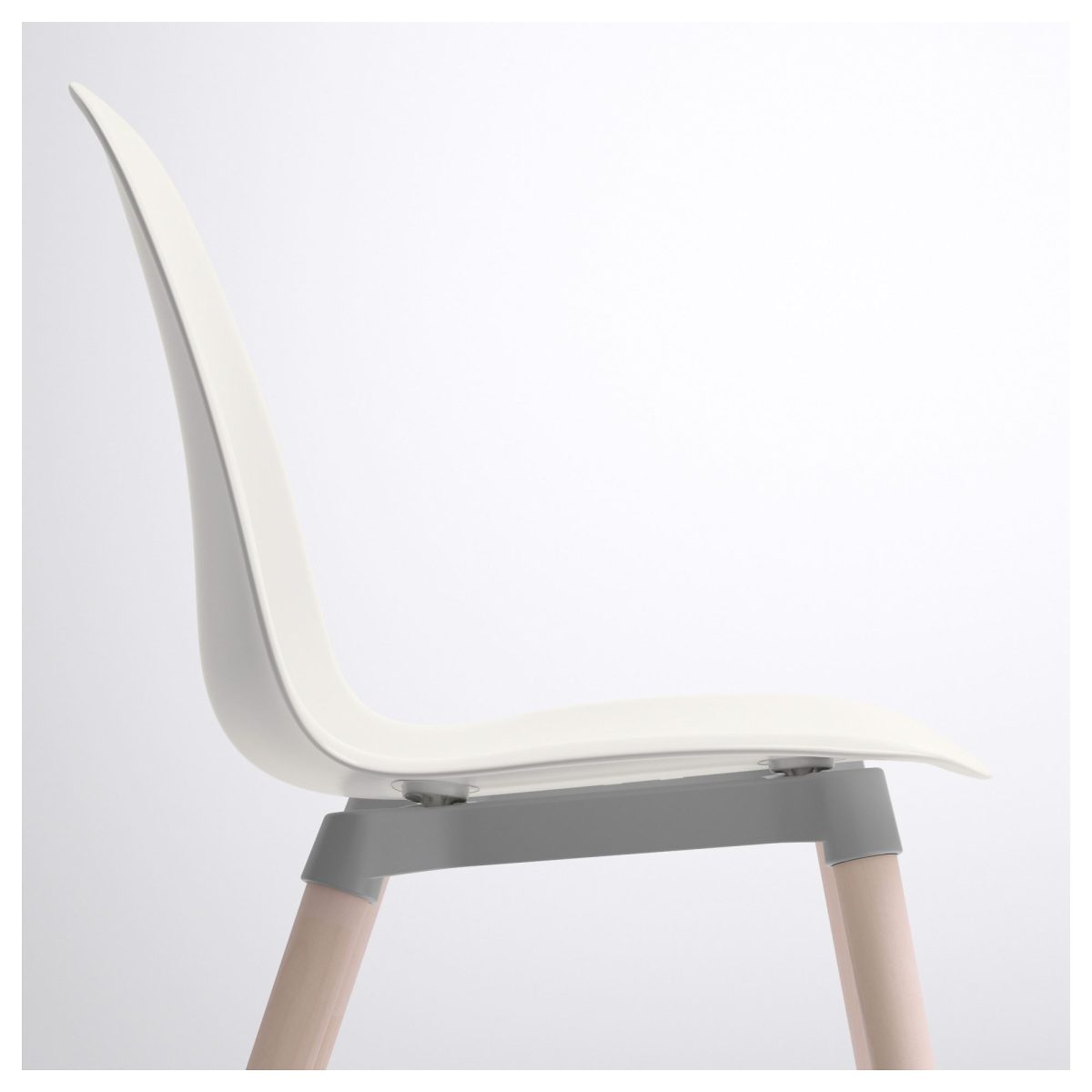 Plastik Sandalye, Beyaz-Huş – 3. görsel