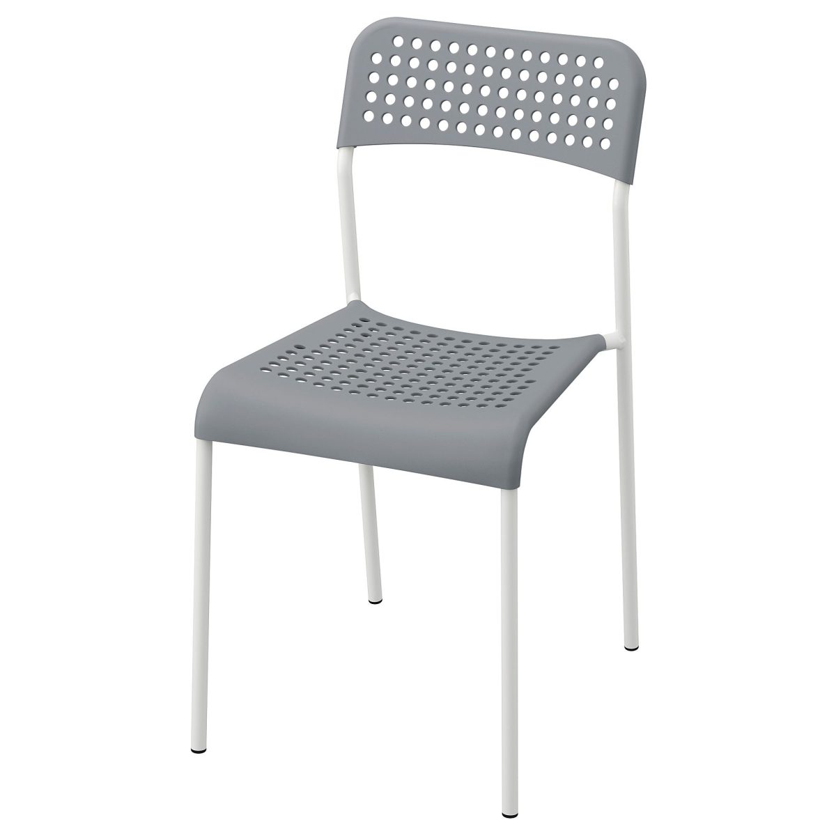 Plastik Sandalye, Gri-Beyaz