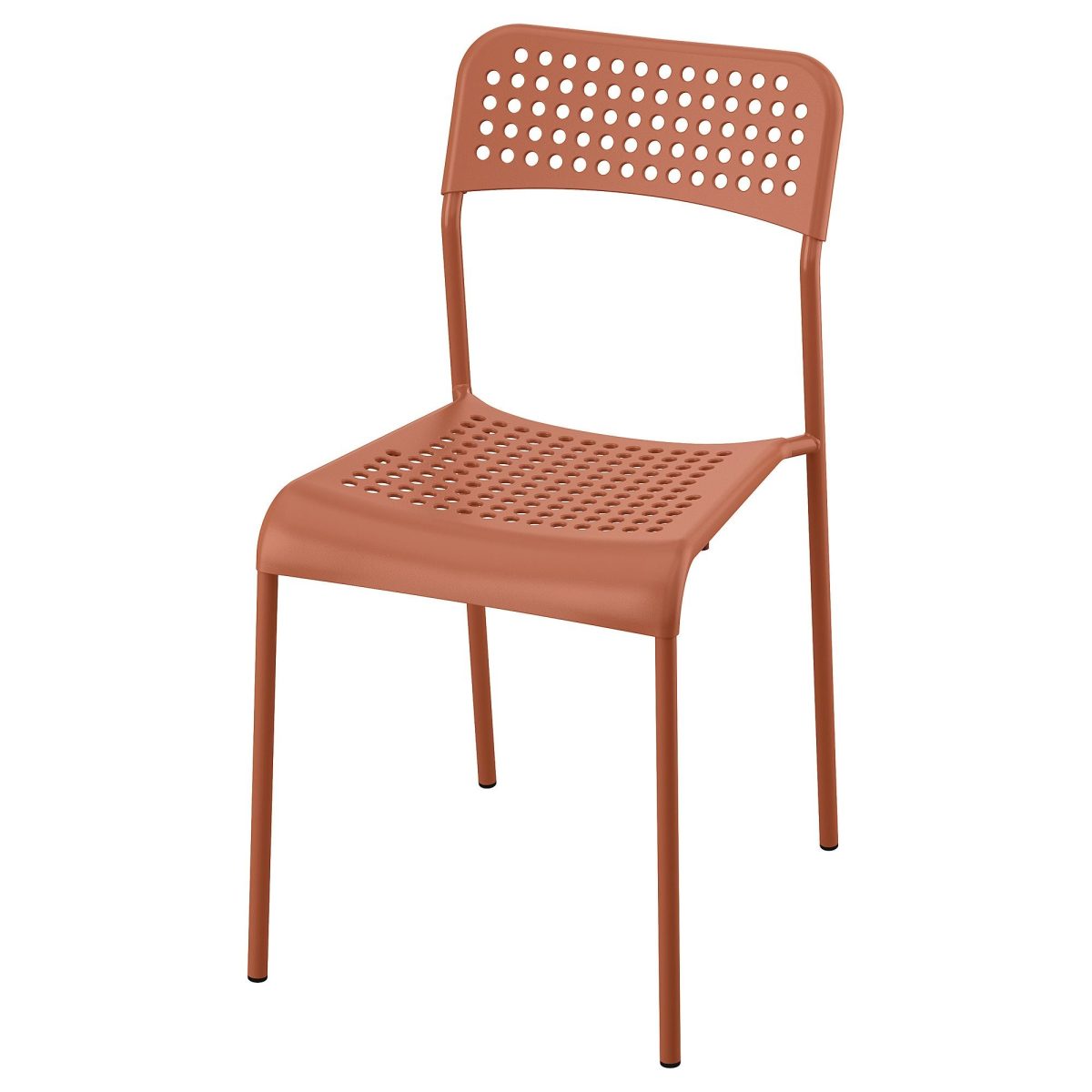 Plastik Sandalye, Kırmızı-Kahverengi