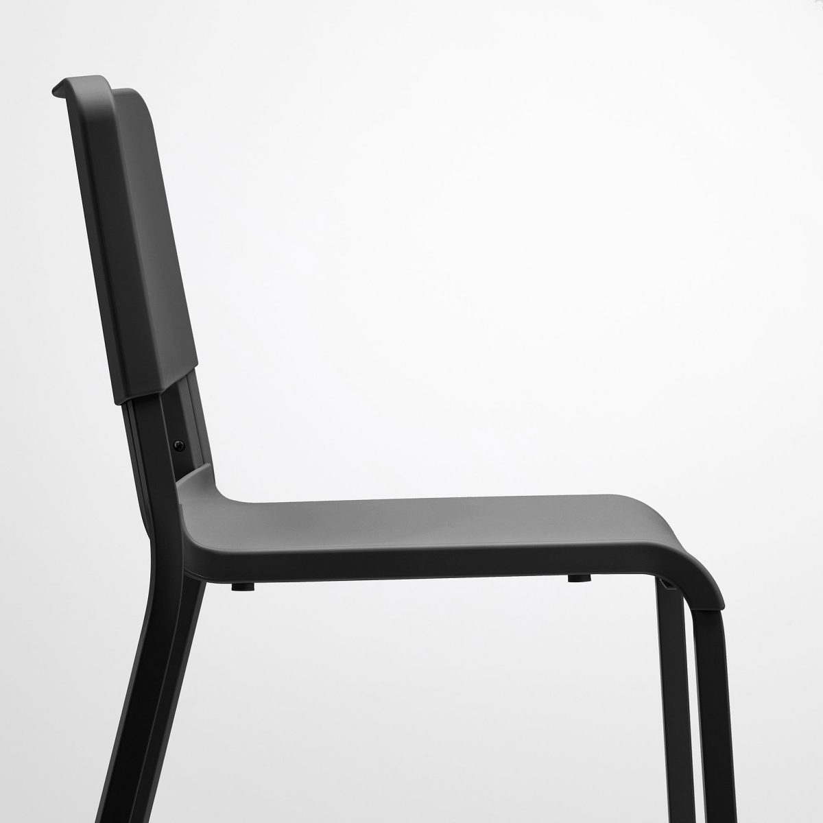 Plastik Sandalye, Siyah – 3. görsel