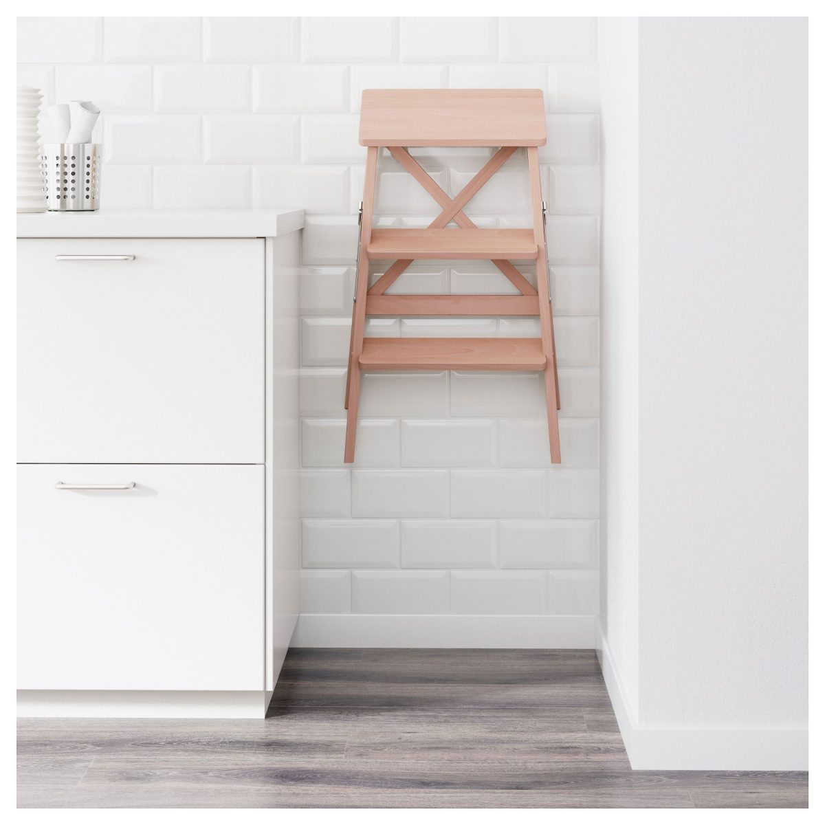 Portatif Merdiven, Kayın, 63 cm – 3. görsel