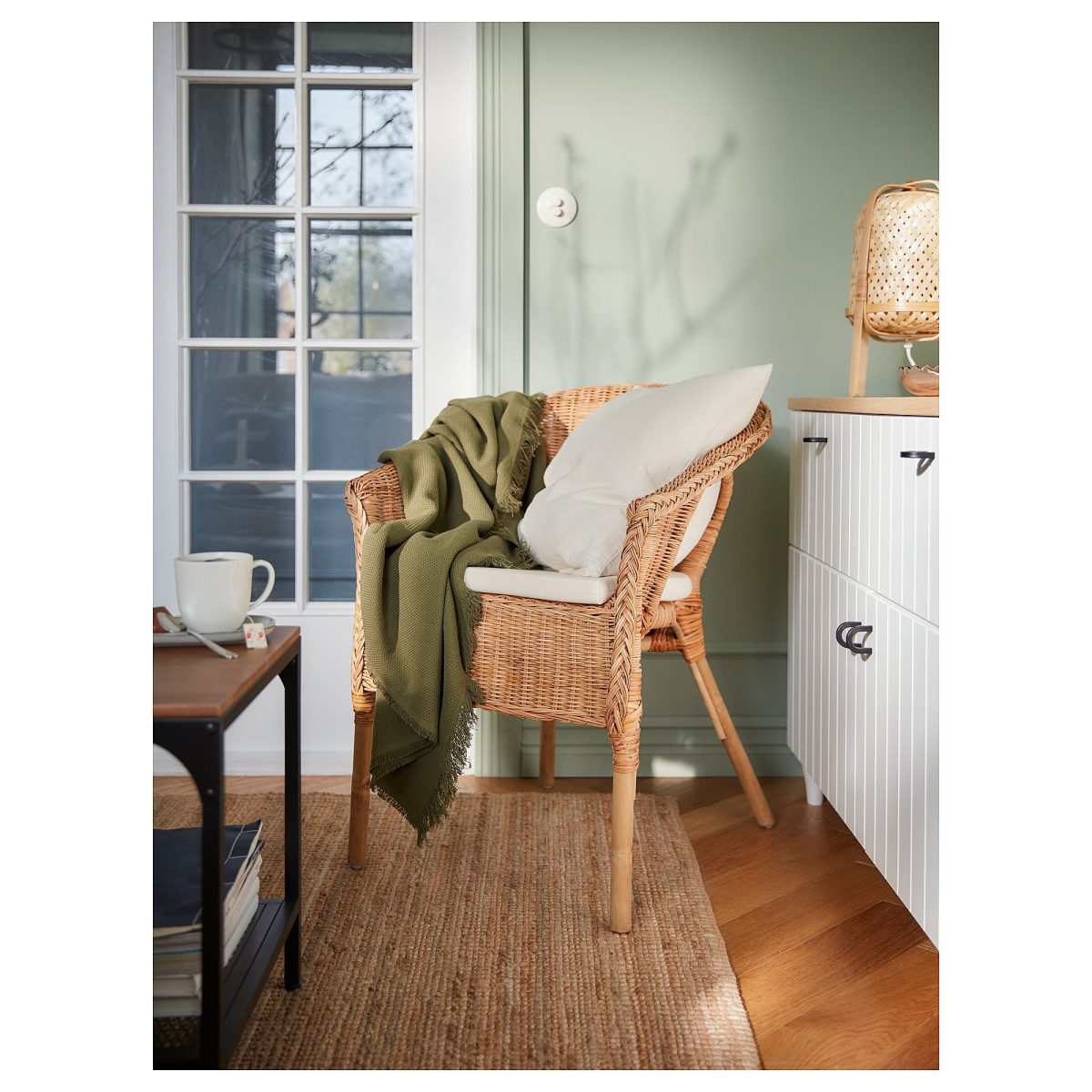 Rattan Koltuk, Rattan-Bambu, Minderli – 2. görsel