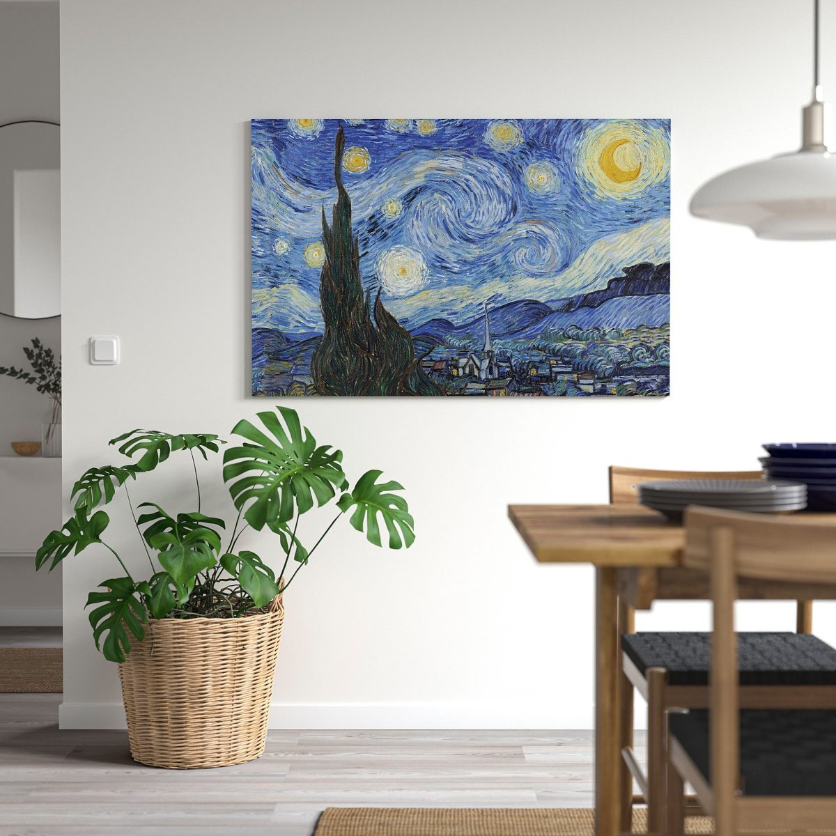 Resim, Çok Renkli, 118x78 cm, Yıldızlı Gece – 2. görsel