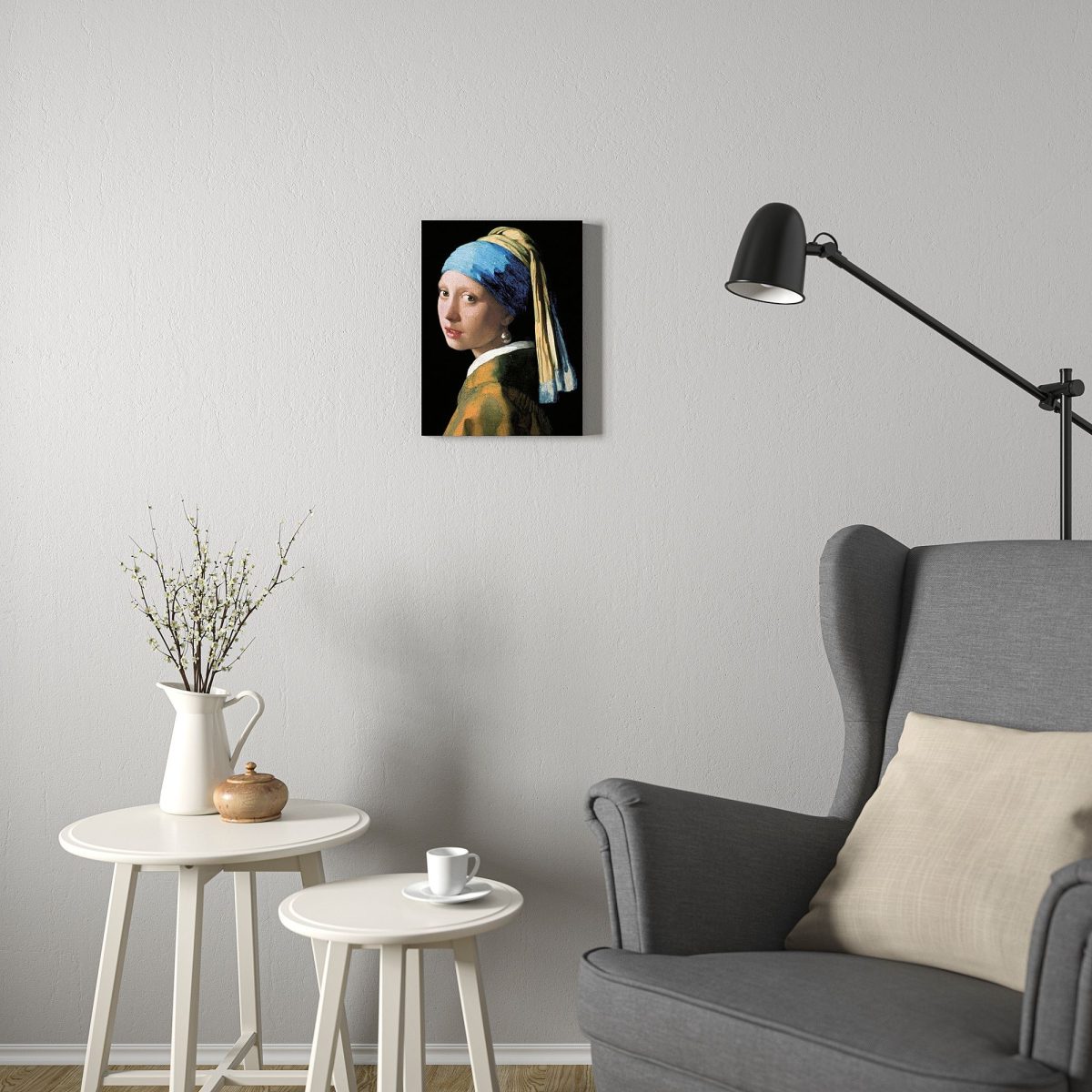 Resim, Çok Renkli, 30x40 cm, İnci Küpeli Kız – 4. görsel