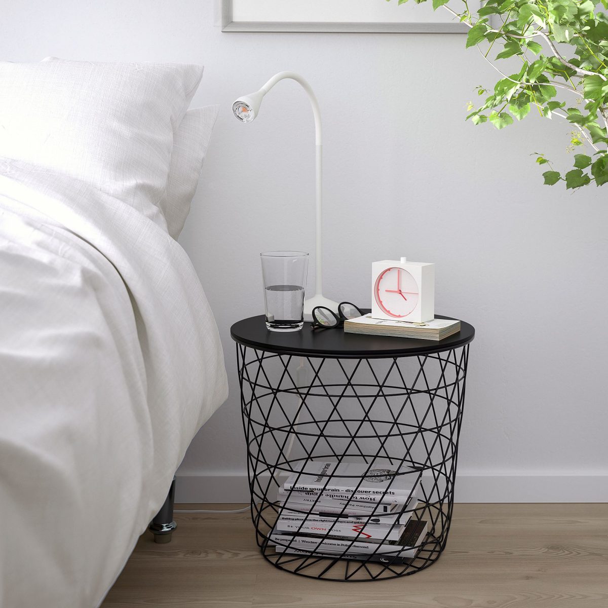 Saklama Bölmeli Sehpa, Siyah, 44 cm – 4. görsel