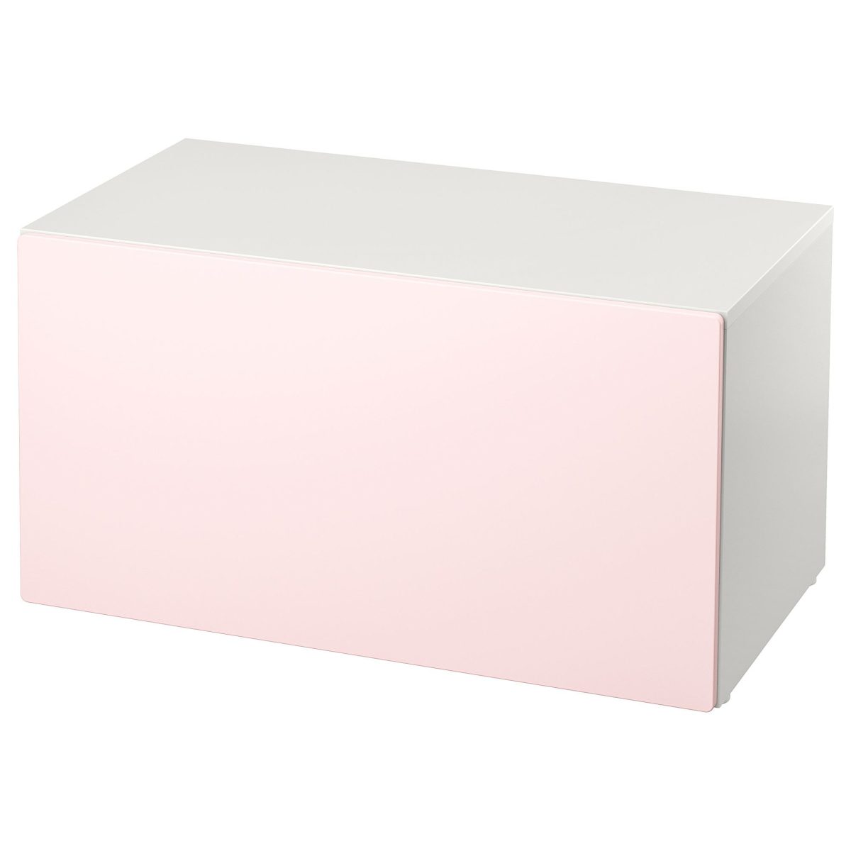 Saklama Ünitesi-Bank, Beyaz-Uçuk Pembe, 90x50x48 cm