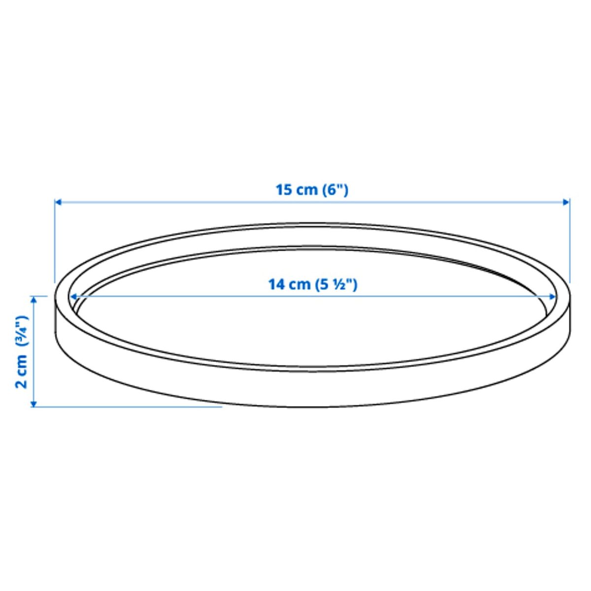 Saksı Altlığı, Açık Gri, 15 cm – 4. görsel