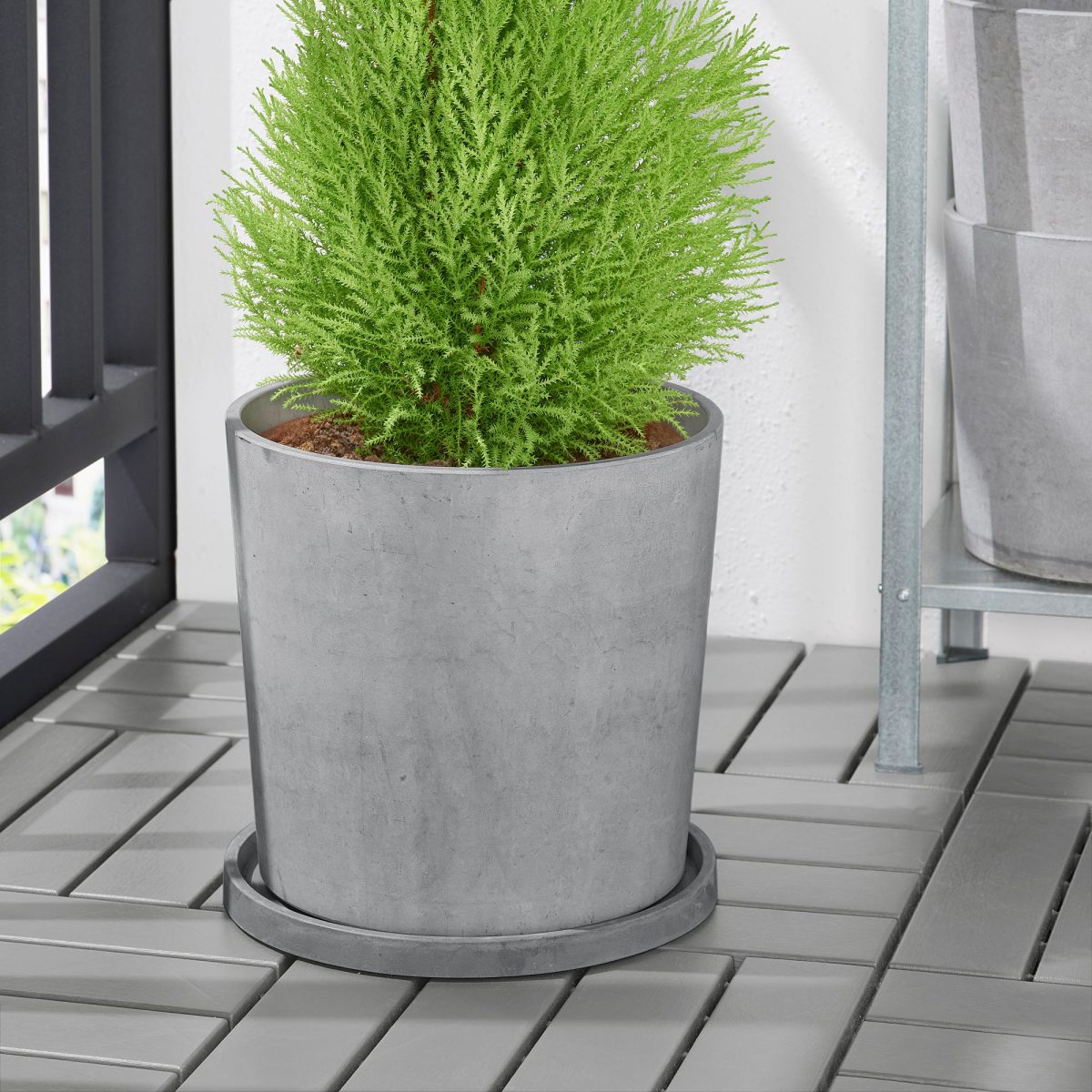 Saksı Altlığı, Açık Gri, 27 cm – 2. görsel