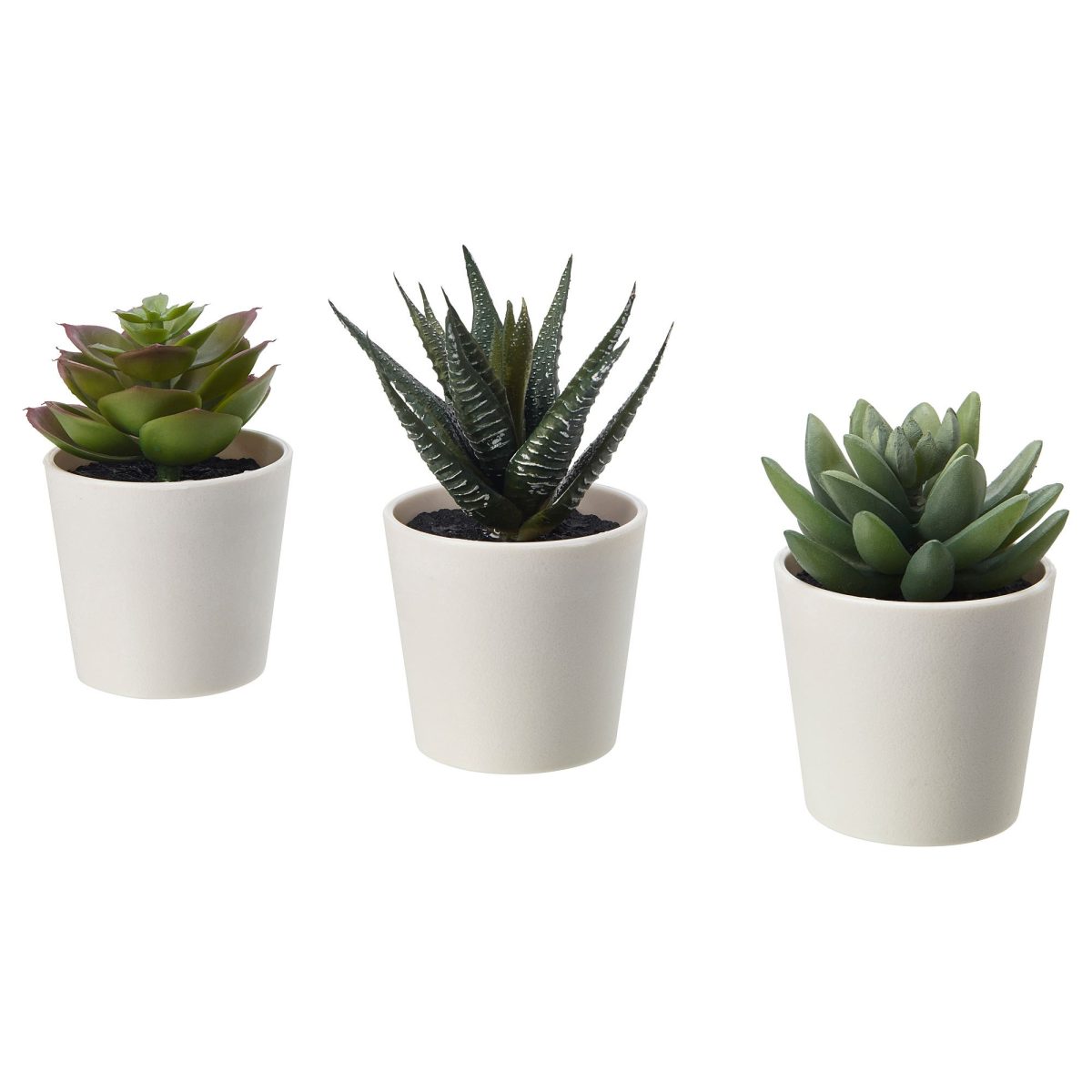 Saksılı Yapay Bitki, Yeşil, 6 cm, 3 adet, Kaktüs