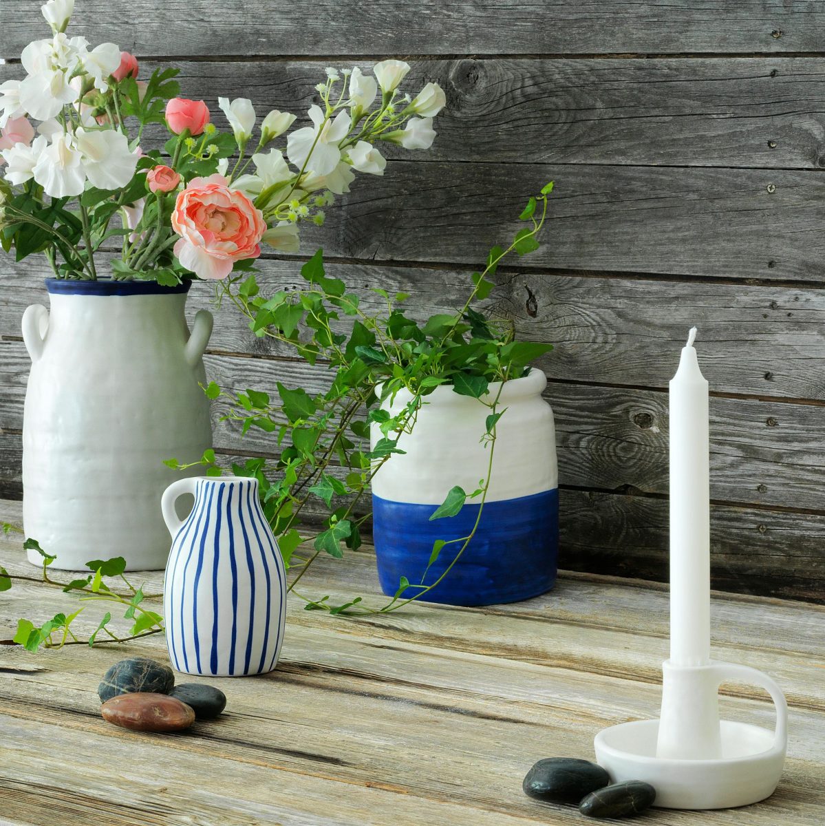 Şamdan, Beyaz, 8 cm, Seramik – 2. görsel