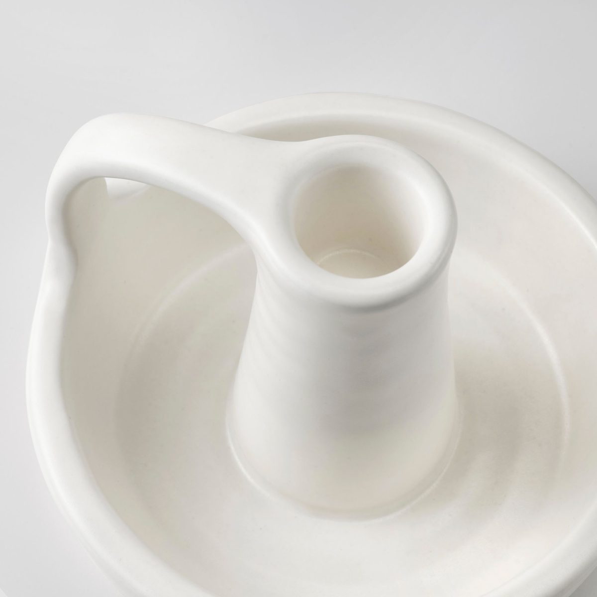 Şamdan, Beyaz, 8 cm, Seramik – 4. görsel