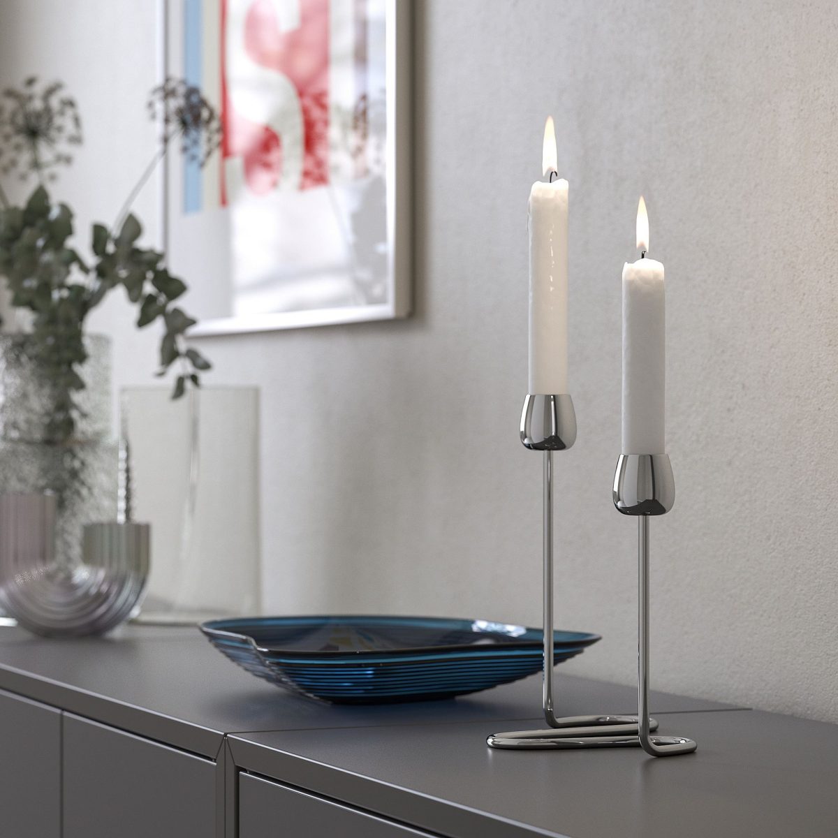 Şamdan, Lame, 20 cm, 2'li – 2. görsel