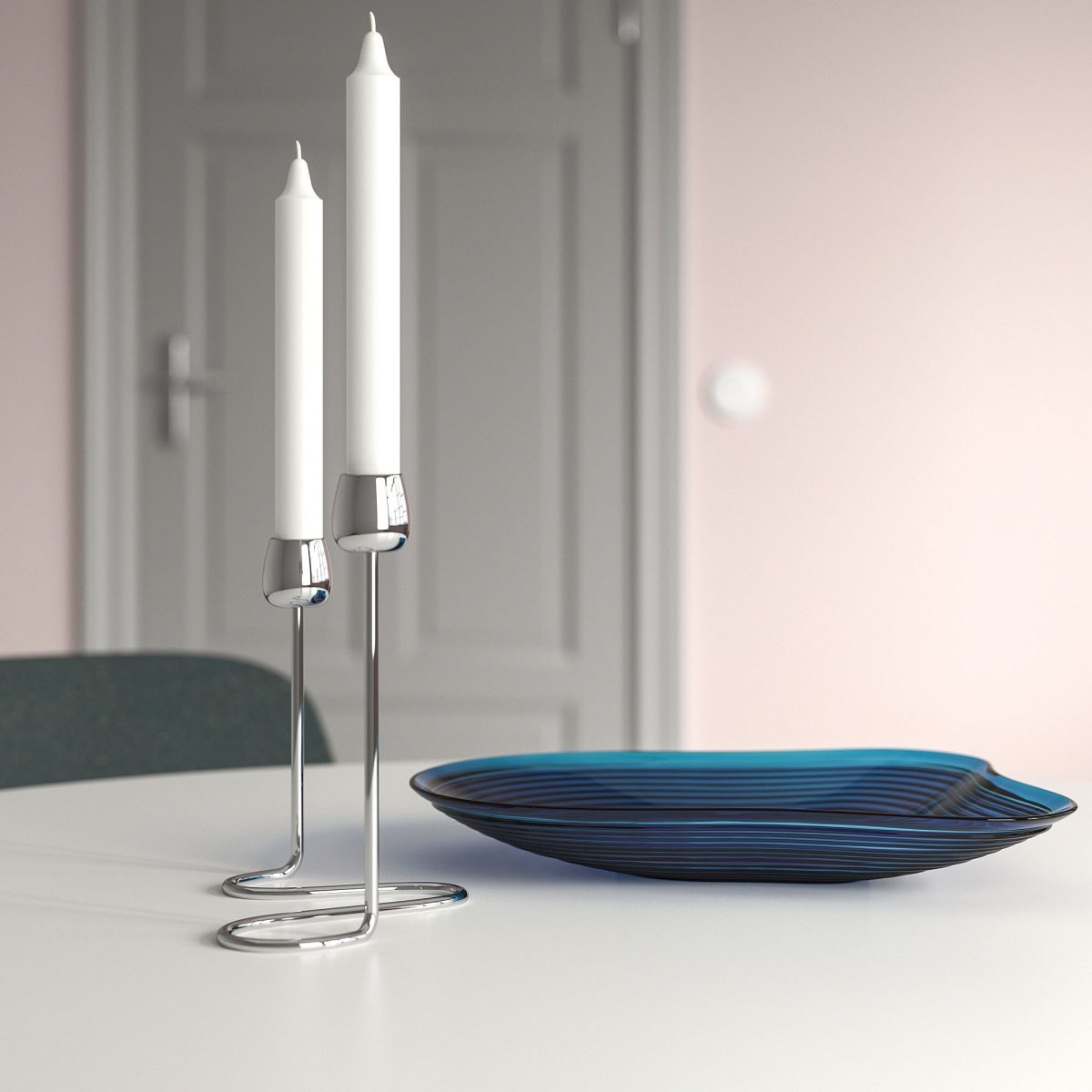 Şamdan, Lame, 20 cm, 2'li – 3. görsel