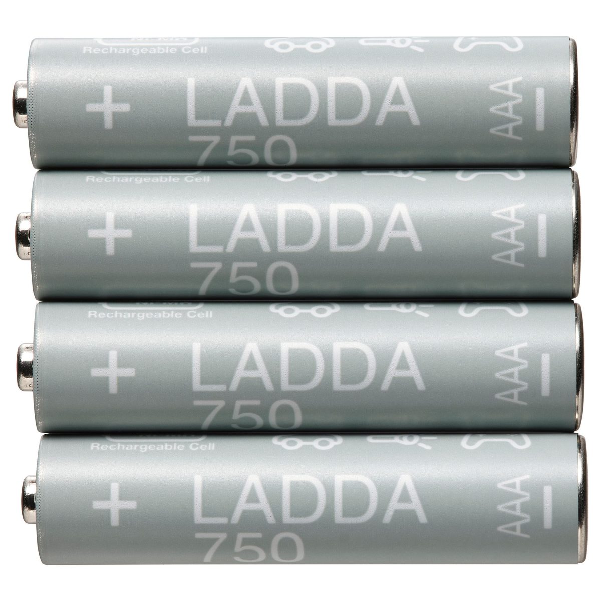 Şarj Edilebilir Pil, Yeşil-Beyaz, HR03 AAA 1.2V, 4 adet, Pil Kapasitesi: 750 Mah