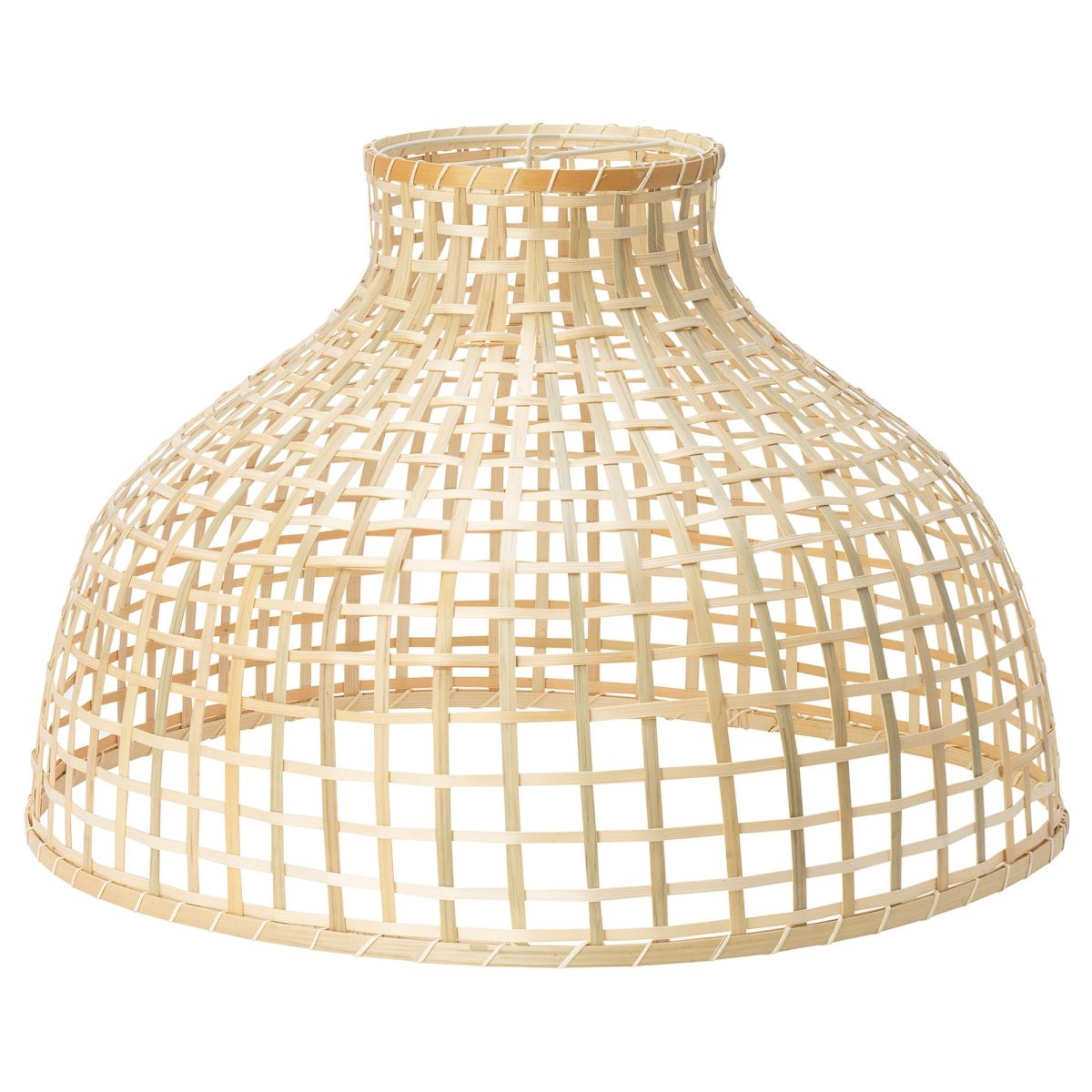 Sarkıt Lamba Abajur Başlığı, Bambu, 55x37 cm