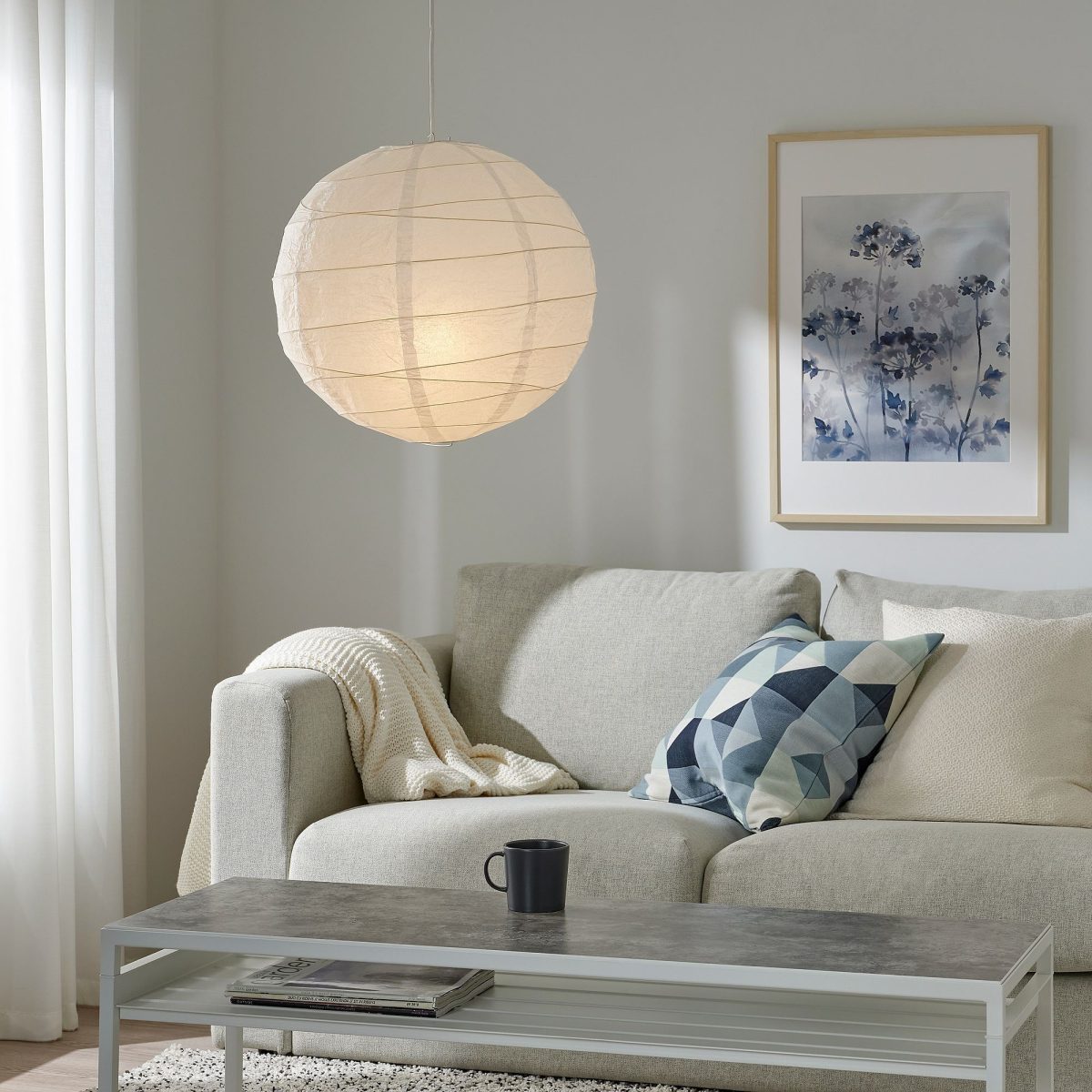 Sarkıt Lamba Abajur Başlığı, Beyaz, 45 cm – 2. görsel