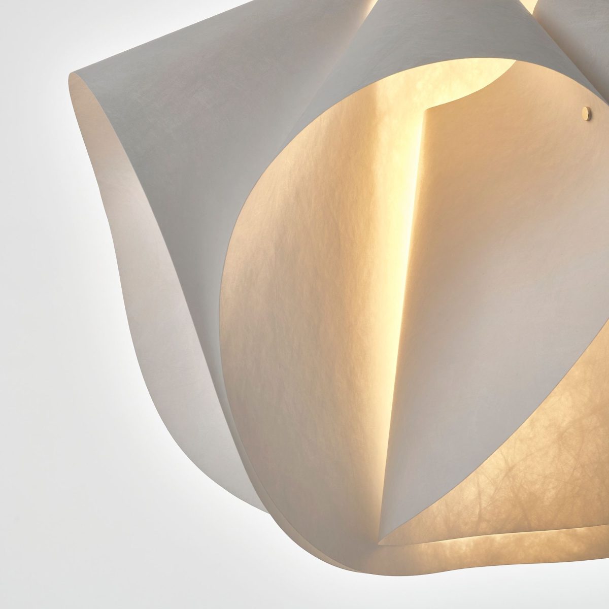 Sarkıt Lamba Abajur Başlığı, Beyaz, 50 cm – 4. görsel