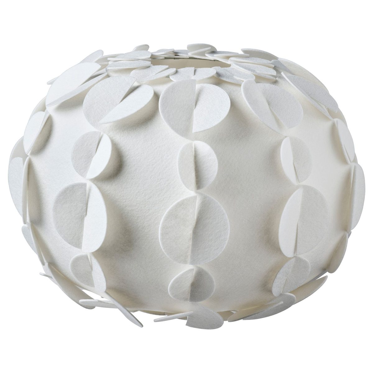 Sarkıt Lamba Abajur Başlığı, Beyaz, 52 cm