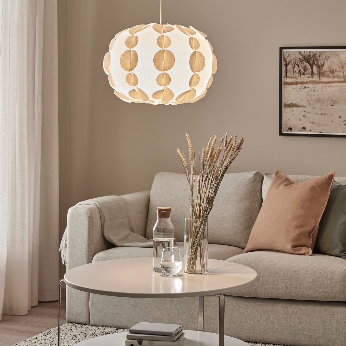 Sarkıt Lamba Abajur Başlığı, Beyaz, 52 cm – 2. görsel