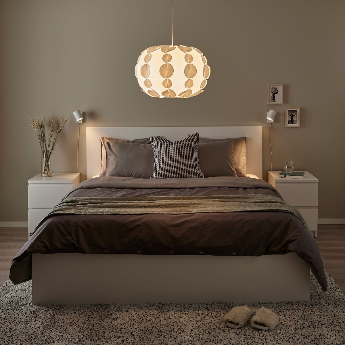 Sarkıt Lamba Abajur Başlığı, Beyaz, 52 cm – 3. görsel