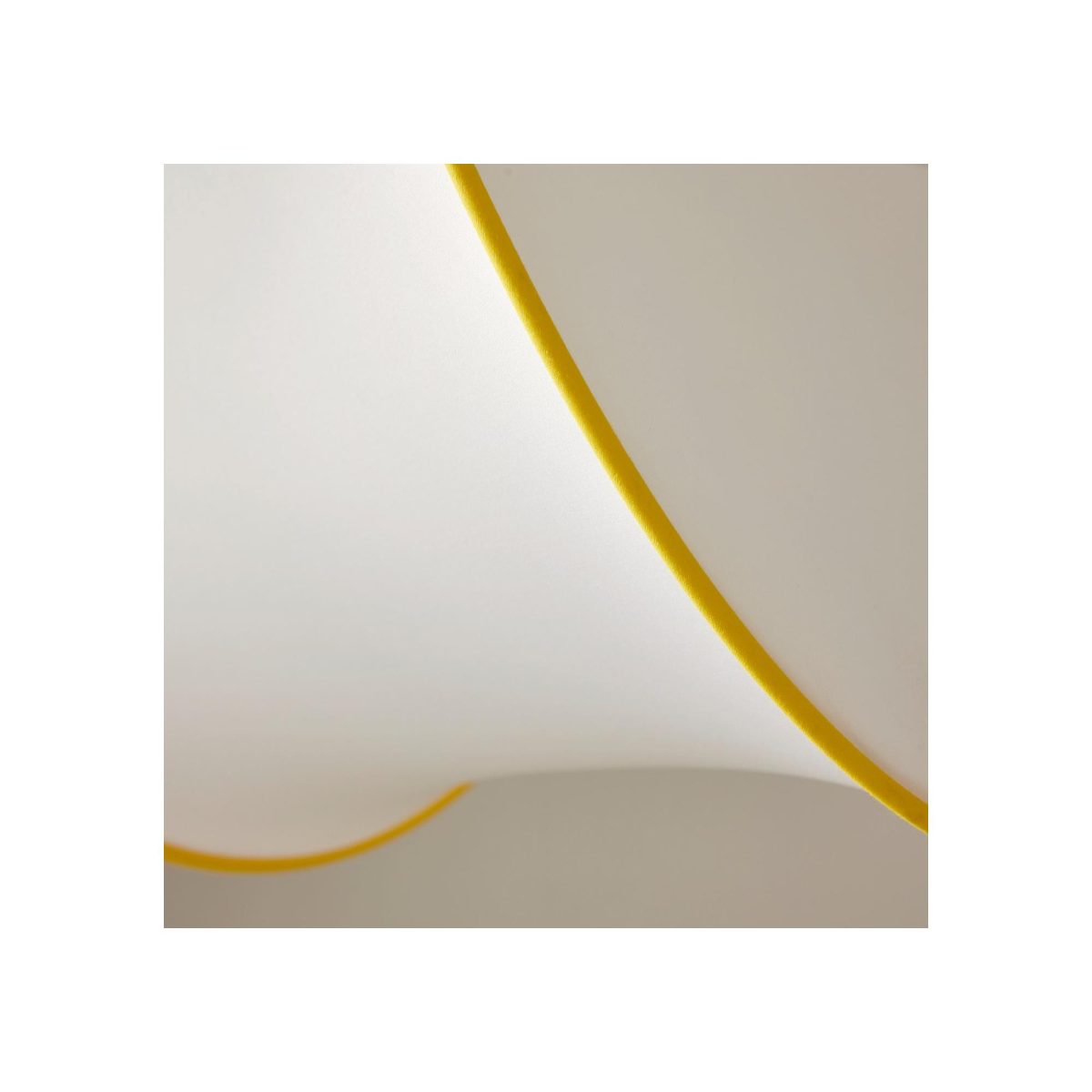 Sarkıt Lamba Abajur Başlığı, Beyaz-Sarı, 45 cm – 4. görsel