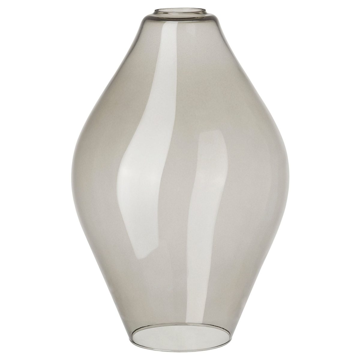 Sarkıt Lamba Abajur Başlığı, Gri, 33 cm